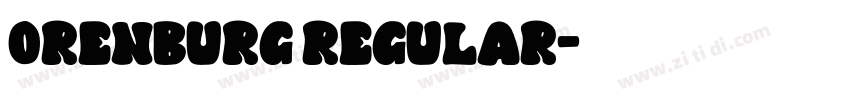Orenburg Regular字体转换